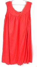 Vintage RETRO Sears Night Gown Lipstick Red  1960s NWOT Nylon  L 38-40 - $39.55