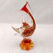 Vintage J.I. Co. Handmade Venetian Glass Fish w/ Gondola Label - £27.53 GBP