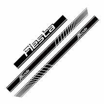 3pcs/lot Car Styling Racing Sticker For  Fiesta Auto Hood Bonnet  Stripes Car Do - £75.35 GBP