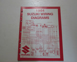 1984 Suzuki Moto E Modelli Cablaggio Diagrammi Manuale Minor Fabbrica OEM - £19.26 GBP
