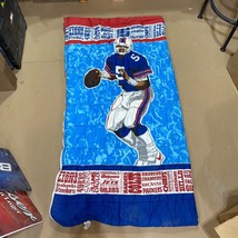 Vintage Football NFL Team Logos Sleeping Bag Kid Size 27x52 - $23.33