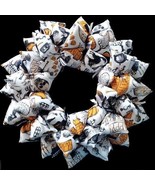 Everything Halloween Handmade Fabric Wreath Door Decor for October Holiday - $52.00