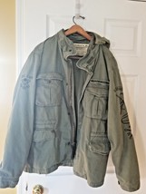 Vintage 1959 Alpha Industries Army Field Jacket Hooded Size XL Rare ? - £103.88 GBP