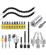 Mxiixm Flexible Drill Bit Extension Hex Shank Kit, Universal Socket Wrench - $561.04 MXN