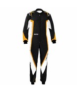 Go Kart Race Suit Black White Fluro Orange Kart Racing Suit In All Sizes - £78.95 GBP