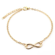 XNMY Fashion Luxurious Crystal Silver Color Bracelet Adjustable Infinity Charm B - £10.49 GBP