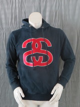 Vintage Stussy Hoodie - Double S Logo Crest - Men&#39;s Medium - £59.26 GBP