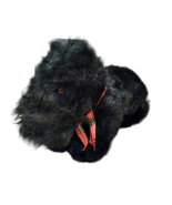 Walmart Scottie Dog Plush Black Stuffed Animal Schnauzer Plaid Bow 16 In... - £16.76 GBP