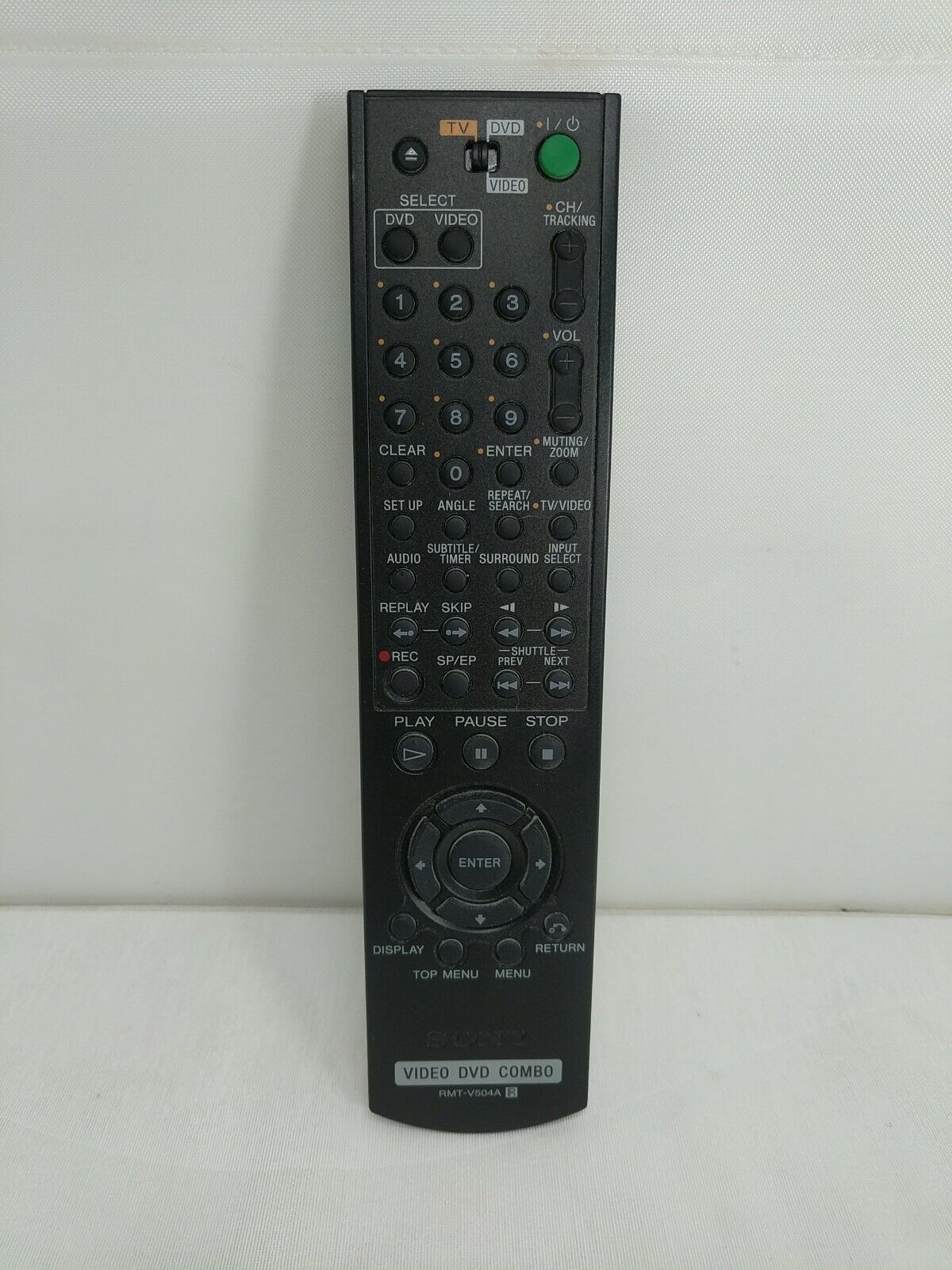 SONY RMT V504A REMOTE CONTROL VIDEO DVD Combo SLV D350P YSP4000BL  			