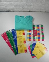 Ebay 25th Anniversary T Shirt XL Turquoise Pins Stickers Postcards New - £19.77 GBP