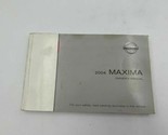 2004 Nissan Maxima Owners Manual Handbook G04B27010 - £21.17 GBP