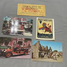 Knotts Berry Farm Postcards Calico Mine Ticket Window Decal 1961 - $31.62