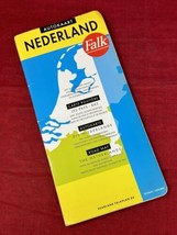 Netherlands Road Street Map Falk 1999 Vintage Folded - $14.80