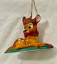 Vintage 2001 Grolier Bambi Porcelain Disney Christmas Ornament w/ Box - £7.91 GBP