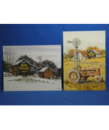 Mail Pouch Tobacco Advertisement Out Of Print Two Piece Metal Sign Set N... - £43.98 GBP