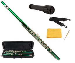 Merano Green Flute 16 Hole, Key of C with Carrying Case+Stand+Accessories - £70.56 GBP