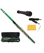 Merano Green Flute 16 Hole, Key of C with Carrying Case+Stand+Accessories - £70.76 GBP