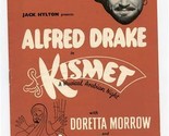  KISMET Program 1955 Alfred Drake Doretta Morrow Stoll Theatre London  - $17.82