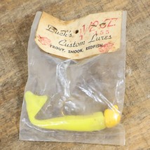 NOS Bucks Custom Lures Shrimp Tail Swimmer Soft Lure Jig Yellow Head 1/2oz - $7.13