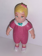 Vtg TYCO Talking Family Dollhouse BABY Figure Loving Doll 2.25&quot; - $9.90