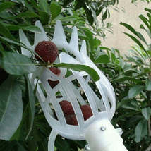 Large Garden Basket Fruit Picker Head High-Altitude Picking Fruit Artifact(White - £2.36 GBP