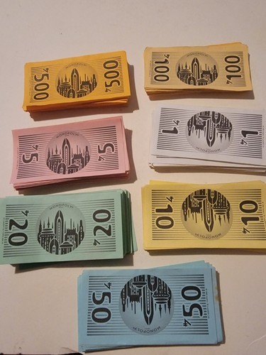 Star Wars Episode 1 Vintage Monopoly Replacement Pieces Money Lot - $18.05