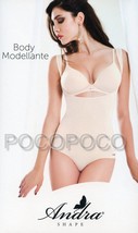 BODY MODELLANTE SPALLA LARGA DONNA CON RINFORZI EFFETTO PUSH UP ANDRA AR... - $472.89 MXN