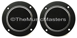 Pair 4&quot; inch Flush Mount Round Super Horn TWEETER Speakers Car Audio Hom... - £15.00 GBP