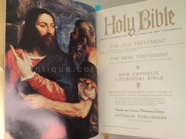 1966 Vintage Catholic Liturgical Bible Large Illustrated Vgc Like New Gift Card - £36.83 GBP