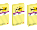 Post it Super Sticky Lined Notes,Yellow, 4 in. x 6 in., 45 Sheets, 3Pads... - £18.95 GBP