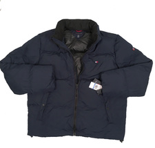 NEW Tommy Hilfiger Down Puffer Jacket! Navy With Signature Tommy Flag on... - $109.00