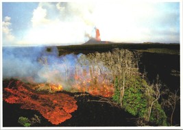 Pu&#39;u O&#39;o Vent of Kilauea Volcano, Hawaii Volcanoes NationaI Park, 1985 l... - £6.67 GBP