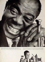 1958 Louis Armstrong Satchmo! Vintage Polaroid Camera Pin-up Ad Advertis... - $6.89