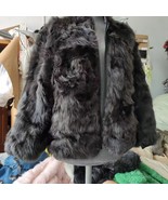 Genuine 100% sheepskin jacket real wool Toka fur coat full zipped revers... - $82.04 CAD