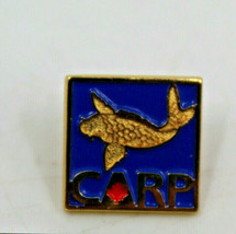 Carp Koi Fish Canada Gold Navy Blue Multi Color Collectible Pin Pinback ... - $13.76
