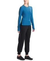 Natori Womens Solstice Long-Sleeve Top Size Medium Color Dark Teal - £45.15 GBP