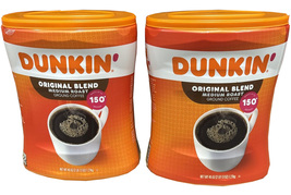 2 Packs Dunkin&#39; Donuts 1334985 Original Blend Ground Coffee Medium Roast - £52.93 GBP