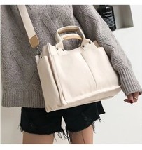 2022 new Pu Leather laptop Bag Simple Handbags Famous Brands Women Shoulder Bag  - £37.75 GBP