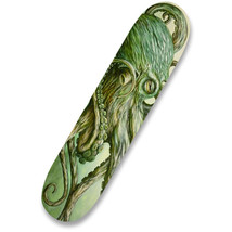 Octopus Green Quality Skateboard Maple Skate Deck Tattoo Artist Black Ma... - $69.00