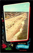Aerial View Greetings From Rehoboth Beach Delaware DE UNP Chrome Postcard A8 - £7.74 GBP