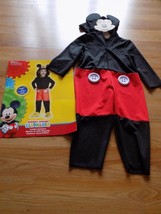 Toddler Size 2T Disney Mickey Mouse Clubhouse Mickey Halloween Costume Jumpsuit - £19.30 GBP