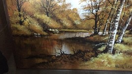Large 61"x 49" Original Walter Sherwood Landscape Oil Painting Signed Artist Art image 6