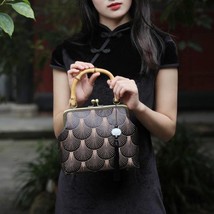 Handmade Cheongsam Women Handbag 2022 New Versatile Retro Evening Clutch Purses  - £44.70 GBP
