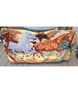 Wild horse blanket throw 70x34 inch - £18.73 GBP