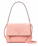 New Kate Spade New Kate Spade Leila Leather Medium Flap Shoulder bag Pea... - $2,052.62 MXN
