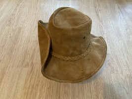 Cape Union Mart Cowboy Hat Panama Leather Size XL Brown Africa Men’s - £21.98 GBP