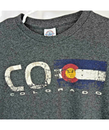 Colorado CO State T Shirt Mens Sz L Dark Heather Gray Delta Pro Weight S... - $6.95