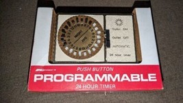 NEW 70&#39;s Vintage Kmart Push Button Automatic Programmable 24 Hour Timer Sealed - £15.49 GBP