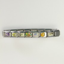 Modular Stainless Steel Slide Stretch Bracelet 18 Charms Religious - $15.67