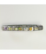 Modular Stainless Steel Slide Stretch Bracelet 18 Charms Religious - $21.99 CAD